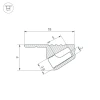 Профиль Arlight SL-Mini-Shelf-H9-2000 Anod Olive Grey 038208