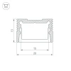 Профиль Arlight SL-Slim20-H13-2000 White 037113 Профиль Arlight SL-Slim20-H13-2000 White 037113
