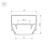 Профиль Arlight STRETCH-S-35-CEIL-CENTER-2000 GAMMA35 040699