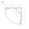 Профиль с рассеивателем Arlight SL-Kant-H30-2000 Anod+Opal 036846 Профиль с рассеивателем Arlight SL-Kant-H30-2000 Anod+Opal 036846
