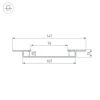Встраиваемый профиль Arlight Fantom-W75-Dual-2000 White 039946 Встраиваемый профиль Arlight Fantom-W75-Dual-2000 White 039946