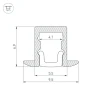 Профиль Arlight ARH-Micro-F-W4-2000 Anod 036400