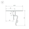 Профиль Arlight Stretch-Shadow-Ceil-2000 Black 040703