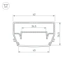 Профиль Arlight STRETCH-S-50-CEIL-CENTER-2000 040700 Профиль Arlight STRETCH-S-50-CEIL-CENTER-2000 040700