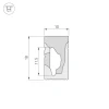 Профиль Arlight WPH-Flex-1018-Side-S10-20m White 041089
