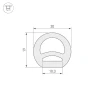 Профиль Arlight WPH-Flex-D20-Top-S10-20m White 041095