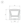 Профиль Arlight WPH-Flex-1616-Top-S11-20m White 041094