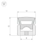 Профиль Arlight WPH-Flex-1212-Top-S8-10m White 040829
