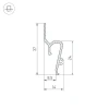 Профиль Arlight Stretch-Shadow-Tech-Vent-2000 Black 041160