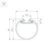 Профиль Arlight Round-D40-2000 Anod 044517