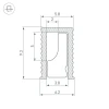 Профиль встраиваемый Arlight SL-Mini-6-H9-2000 Anod Black 044082