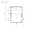 Профиль Arlight SL-Line-4050-3L-2000 Anod 044666