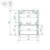 Профиль Arlight SL-Line-4050-3L-2000 Anod 044666