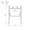 Профиль Arlight SL-Comfort-3551-2000 Black 046317