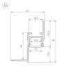 Профиль встраиваемый Arlight Arh-Сeil-S14-Shadow-3000 White 045554 Профиль встраиваемый Arlight Arh-Сeil-S14-Shadow-3000 White 045554