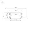 Профиль встраиваемый Arlight Fantom-W49-2000 Anod 046430 Профиль встраиваемый Arlight Fantom-W49-2000 Anod 046430
