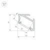 Профиль Arlight ALM-V60-2020 Anod 026693(1) Профиль Arlight ALM-V60-2020 Anod 026693(1)