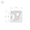 Профиль Arlight WPH-Flex-1616-Side-S11-5M White 040271(1)