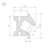 Профиль встраиваемый Arlight SL-Bevel-H12-F13-2000 Anod Black 043749 Профиль встраиваемый Arlight SL-Bevel-H12-F13-2000 Anod Black 043749