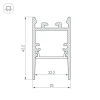 Профиль Arlight SL-Comfort-2542-2000 Black 046934