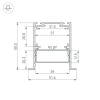 Профиль встраиваемый Arlight SL-Linia52-3L-F-2000 Anod Black 044685 Профиль встраиваемый Arlight SL-Linia52-3L-F-2000 Anod Black 044685