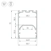 Профиль Arlight Line-S-5075-3000 Black 041849