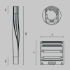 Профиль радиусный Maytoni ALM-3535R-B-TL-90°-0.4M