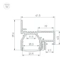 Профиль Arlight Stretch-20-Wall-D-Side-2000 White 042945