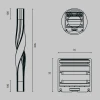 Профиль радиусный Maytoni ALM-3535R-B-T-180°-0.5M