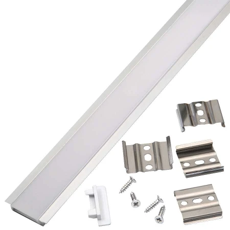 Профиль General GAL-GLS-2000-6-31 (2м профиль+2м рассеиватель+ 2 заглушки +4 скобы с шурупами)