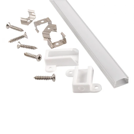 Профиль General GAL-GLS-2000-7-14 (2м профиль+ 2м рассеиватель+2заглушки + 2клипсы +6 шурупов) 1/100