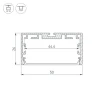Профиль Arlight PLS-Lock-W50-SMT-2000 Anod 033772 Профиль Arlight PLS-Lock-W50-SMT-2000 Anod 033772