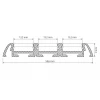 Профиль Arlight PHS-3X-2000 ANOD 013209 Профиль Arlight PHS-3X-2000 ANOD 013209