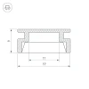 Профиль Arlight HR-2000 ANOD 019190