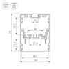 Профиль Arlight Klus-Power-W50-2000 Anod 030303