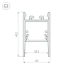 Профиль Arlight SL-Comfort-2542-2000 Anod 031727 Профиль Arlight SL-Comfort-2542-2000 Anod 031727