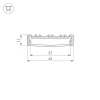 Профиль с рассеивателем Arlight ALU-SUPER-H10-2000 ANOD+FROST 014865