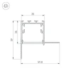 Профиль Arlight SL-LINIA32-FANTOM-EDGE-2000 ANOD 027159 Профиль Arlight SL-LINIA32-FANTOM-EDGE-2000 ANOD 027159
