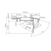 Профиль с экраном Arlight ALU-STAIR-DK-2000 ANOD+FROST 015473 Профиль с экраном Arlight ALU-STAIR-DK-2000 ANOD+FROST 015473