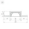Профиль декоративный Arlight ARL-Line-80-2000 027730 Профиль декоративный Arlight ARL-Line-80-2000 027730