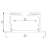 Профиль встраиваемый DesignLed LE.6332 001078 Профиль встраиваемый DesignLed LE.6332 001078