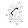 Профиль с рассеивателем SWG SF-1919 001373 Профиль с рассеивателем SWG SF-1919 001373