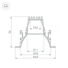 Профиль Arlight ARH-Line-6650-F-Comfort-2000 Anod 036351