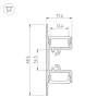 Профиль Arlight ARH-Wall-1849-Dual-2000 Anod 036339 Профиль Arlight ARH-Wall-1849-Dual-2000 Anod 036339