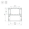 Профиль Arlight ARH-Power-W88-2000 Anod 036362