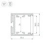 Профиль Arlight SL-ARC-3535-D320-N90 White 039591 Профиль Arlight SL-ARC-3535-D320-N90 White 039591
