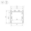 Профиль Arlight Line-S-3535-3000 Black 041829
