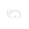 Рассеиватель Arlight Arh-Bent-W11-2000 Black 041031