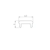 Рассеиватель Arlight SL-Bevel-W21-2000 Opal 043689