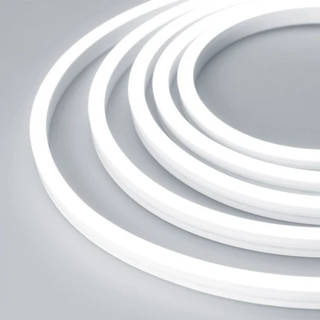 Гибкий неон Arlight 9,6W/m 140LED/m 2835SMD холодный белый 5M Moonlight-Side-A140-12x17mm 24V White6000 027941(1)